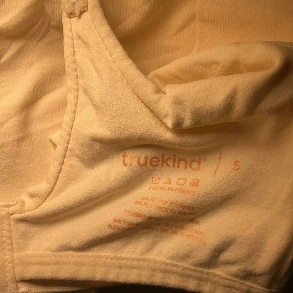 True‎ Kind White Wireless Bralette Soft Bra Size Small GUC